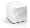 Radio Radiobudzik AM FM Sony ICF-C1 Drzemka Zegar Biały
