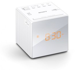 Radio Radiobudzik AM FM Sony ICF-C1 Drzemka Zegar Biały