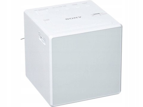 Radio Radiobudzik AM FM Sony ICF-C1 Drzemka Zegar Biały