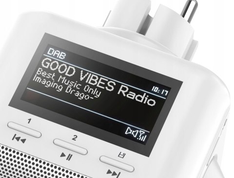 Radio gniazdkowe HAMA DIR45BT WiFi FM DAB+ Spotify Bluetooth UNDOK biały