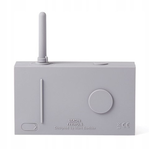 Radio sieciowo-bateryjne FM Lexon Tykho 3 szary