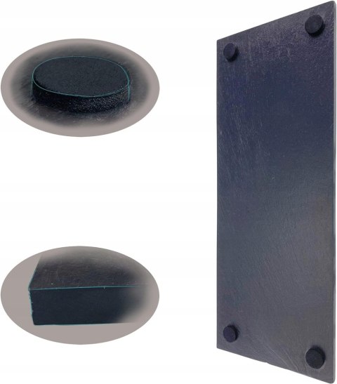 Lebrun Zestaw 4 prostokątnych talerzy łupkowych do serwowania dań 20x15cm