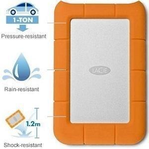 Dysk przenośny HDD LaCie Rugged 2TB USB-C Dysk przenośny HDD LaCie Rugged 2TB USB-C