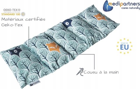 Poduszka grzewcza z pestek wiśni 60x20cm Bawełna Medi Partners