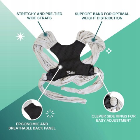 KOALA BABYCARE chusta do noszenia dziecka 2w1