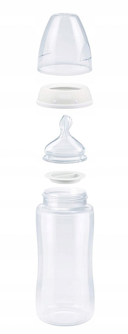 NUK First Choice+ butelki ze szkła, zestaw startowy 0-6 m-cy antykolkowe