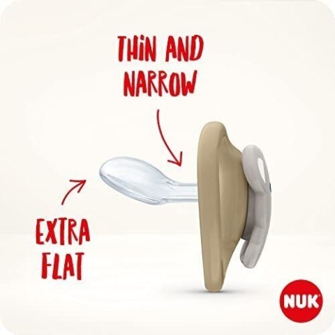 Smoczek Nuk ortodontyczny silikon 0 +