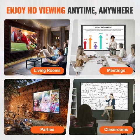 EKRAN PROJEKCYJNY ZE STOJAKIEM 100 cali HD 4K REKREACYJNY ZEWNĘTRZNY EKRAN EKRAN PROJEKCYJNY ZE STOJAKIEM 100 cali HD 4K REKREACYJNY ZEWNĘTRZNY EKRAN