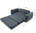 Materac dwuosobowy łóżko kanapa sofa dmuchana INTEX 224 x 203 x 66 cm szara