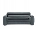 Materac dwuosobowy łóżko kanapa sofa dmuchana INTEX 224 x 203 x 66 cm szara