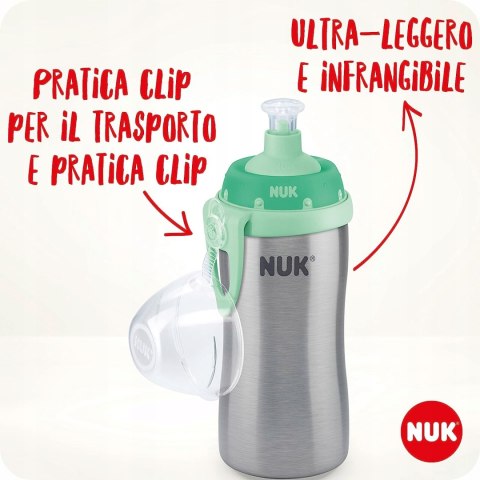 Nuk First Choice Junior Cup stal szlachetna 18m+