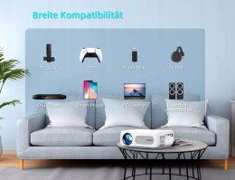 Projektor BOSNAS C50 HD 9500 Lux 5G WiFi 10000:1 FUNKCJA ZOOMU 4K BLUETOOTH