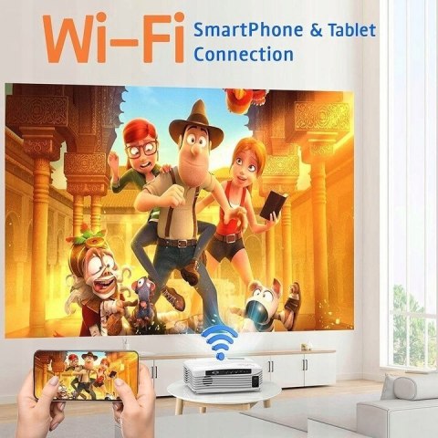 Projektor LCD DR. Q AK-50 8500 LUM 10 000:1 WIFI