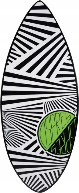 Skimboard Osprey drewniana czarno-biała 103 cm