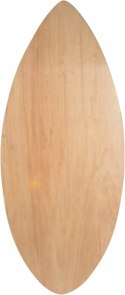 Skimboard Osprey drewniana czarno-biała 103 cm