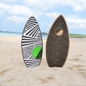 Skimboard Osprey drewniana czarno-biała 103 cm