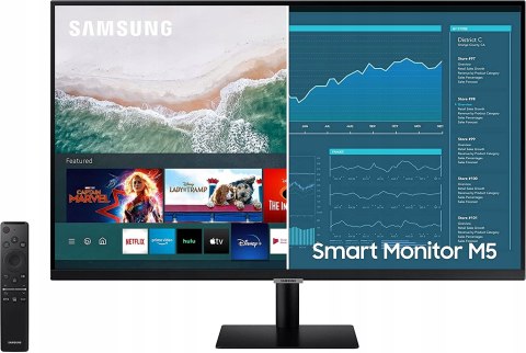MONITOR SAMSUNG M5 27'' FULLHD DO BIURA BLACK
