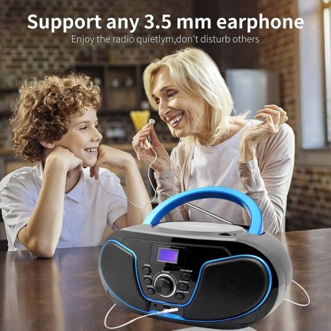 Radioodtwarzacz Lonpoo LP-D02 Bluetooth czarny