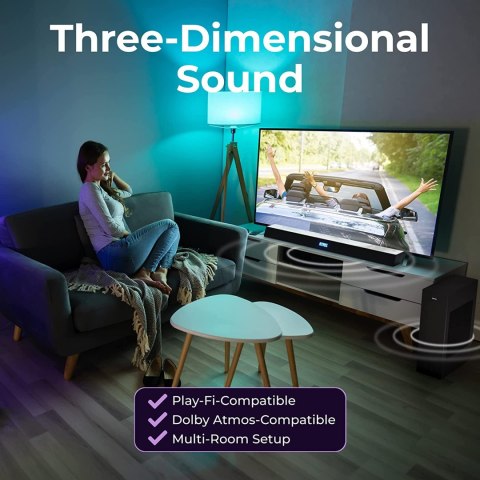 SOUNDBAR PHILIPS TAB8405/10 2.1 240W BT WIFI HIT! SOUNDBAR PHILIPS TAB8405/10 2.1 240W BT WIFI HIT!
