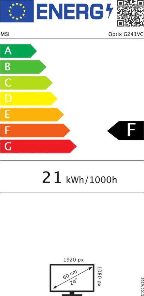 Monitor LED MSI Optix G241VC 23,6 " 1920 x 1080 px VA