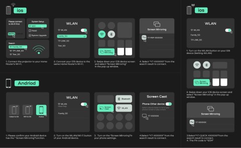 Projektor LED Yoton Y7 biały