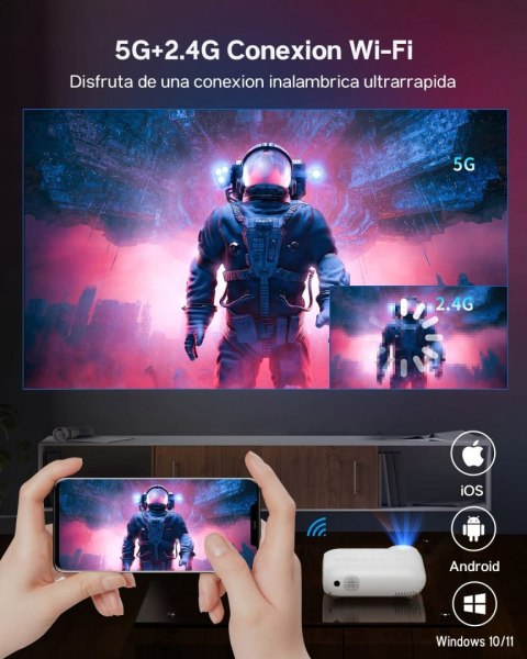 Projektor LED Yoton Y7 biały