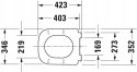 Deska sedesowa Duravit 0064591300 Happy D.2 antracyt mat duroplast