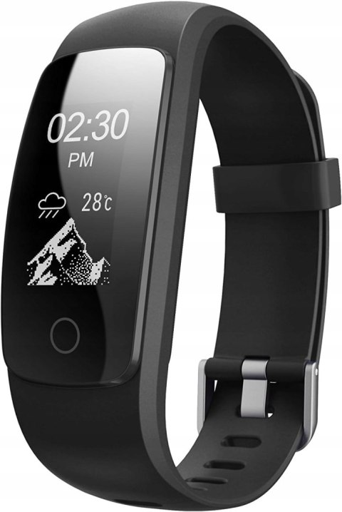 IDO ID107PLUS HR Fitness Tracker, Czarny