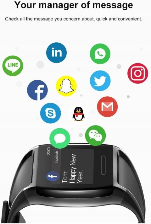 Smartwatch HalfSun V2 czarny Smartwatch HalfSun V2 czarny