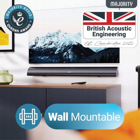 Soundbar Majority Snowdon II 2.1 120 W czarny
