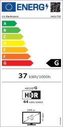 Monitor LED LG 34GL750-B 34 " 2560 x 1080 px IPS / PLS