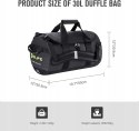 OLIFE Torba plecak 2w1 sportowa czarna 30l OLIFE Torba plecak 2w1 sportowa czarna 30l
