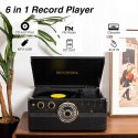 GRAMOFON ROCKOLLA VANGUARD BULETOOTH CD USB RETRO BLACK