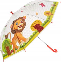 IDENA 50047 PARASOL PARASOLKA DZIECIĘCA DLA DZIECI PRZEŹROCZYSTY MANUALNY