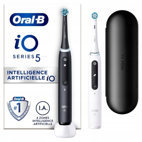 Oral-B Elektryczna szczoteczka do zębów iO5 Duo Black/White