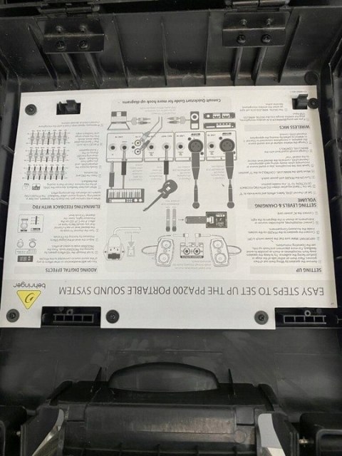 BEHRINGER EUROPORT PPA200 PRZENOŚNY NAGŁOŚNIENIE