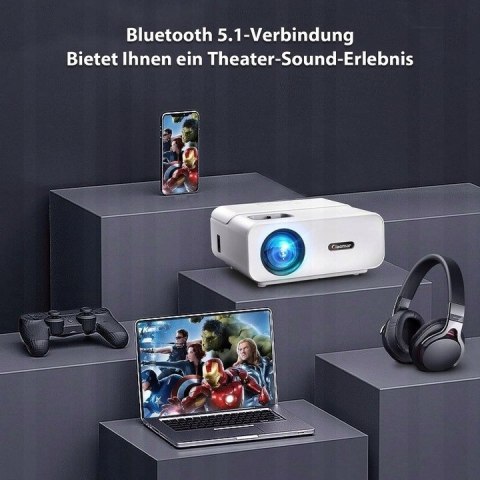 Projektor LCD GIAOMAR C12 biały