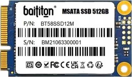 BAITITON MSATA III 512GB SSD Wewnętrzny dysk SSD