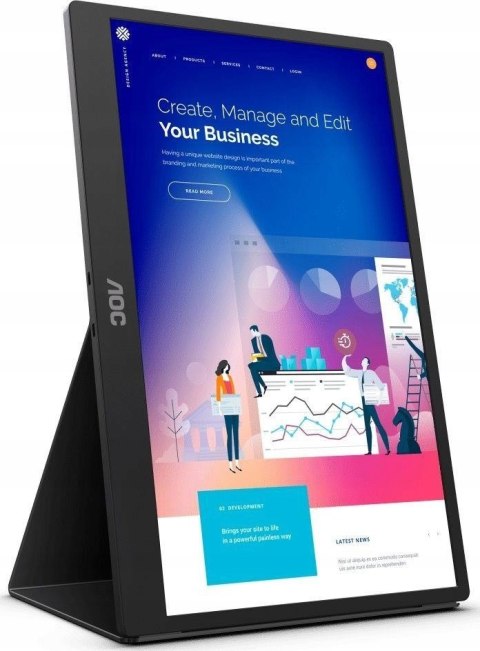 Monitor LED AOC 16T2 15,6 " 1920 x 1080 px IPS / PLS