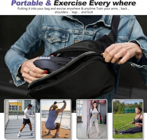 Gumy oporowe do ćwiczeń taśmy do ćwiczeń zestaw Kingroad 5 sztuk