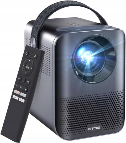 Projektor ETOE A1172 1080p 9000 LUM 4K android netflix youtube ios/mac pc