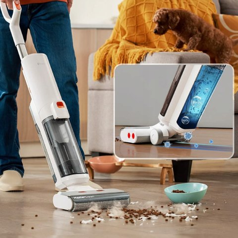 Odkurzacz pionowy ULTENIC AC1 bezprzewodowy mopujący WiFi biały