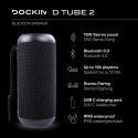 Głośnik przenośny Dockin D Tube 2 Bluetooth AUX IPX6 Music Box czarny Głośnik przenośny Dockin D Tube 2 Bluetooth AUX IPX6 Music Box czarny