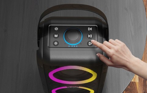 Głośnik przenośny W-King T9-2 BLACK czarny 80 W