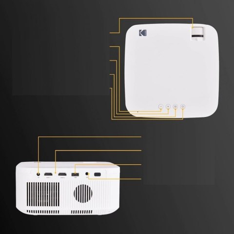 KODAK FLIK X10 Profesjonalny Projektor Rzutnik LED HDMI 1080p 150ANSI Pilot