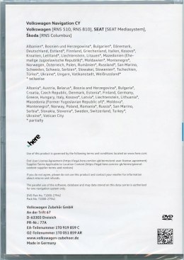 PŁYTA DVD NAWIGACJA Volkswagen 1T0051859AR EU WEST