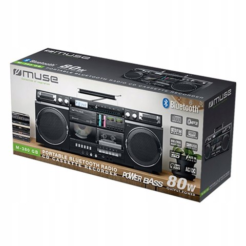 Radioodtwarzacz Muse M-380 GB GHETTO Bluetooth czarny