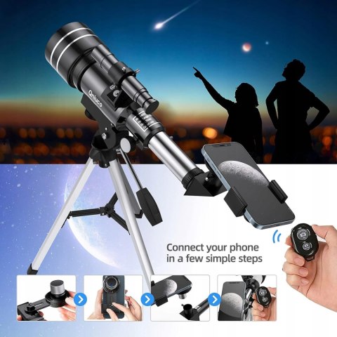 Teleskop Luneta Lornetka ZESTAW PRO F30070M 300mm Dodatki Prezent Dziecka