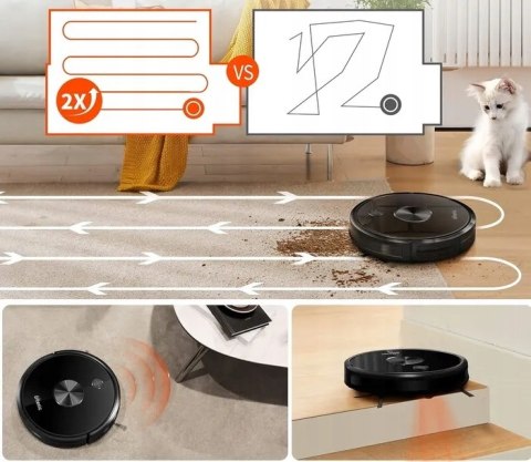 Robot sprzątający Ultenic D5S PRO czarny Z FUNKCJĄ MOPA