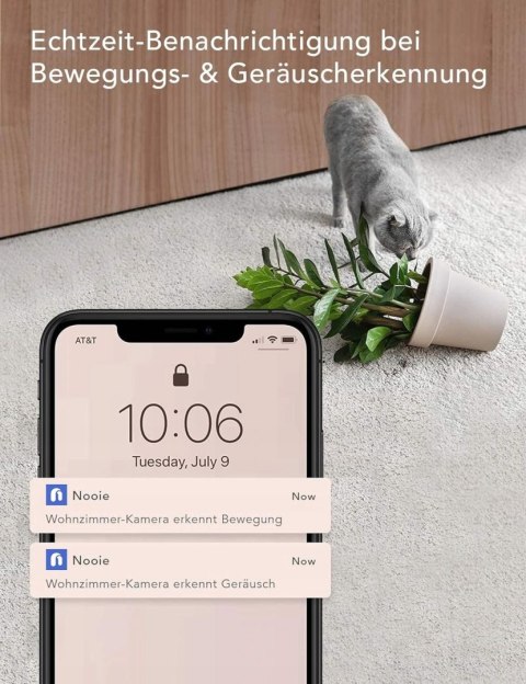 Kamera bezpieczeństwa Nooie WiFi Kamera IP 1080P 360°